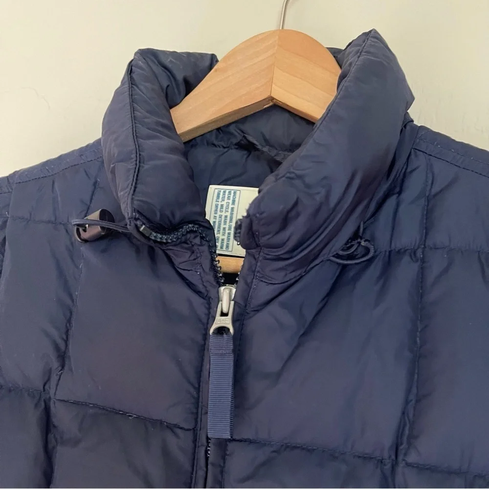 Abercrombie & Fitch Navy‎ Blue Puffer Down Winter Vest Size: M